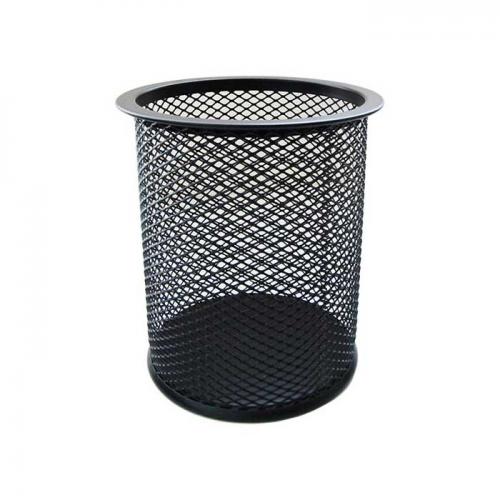 Подставка (стакан) метал, круглый, B802A, черная