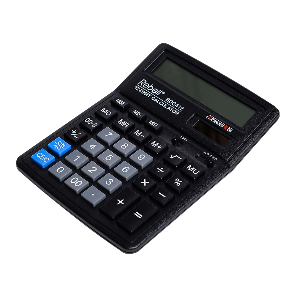 Калькулятор Rebell RE-BDC412 BX, 12 разрядов от интернет-магазина kancelyar.by