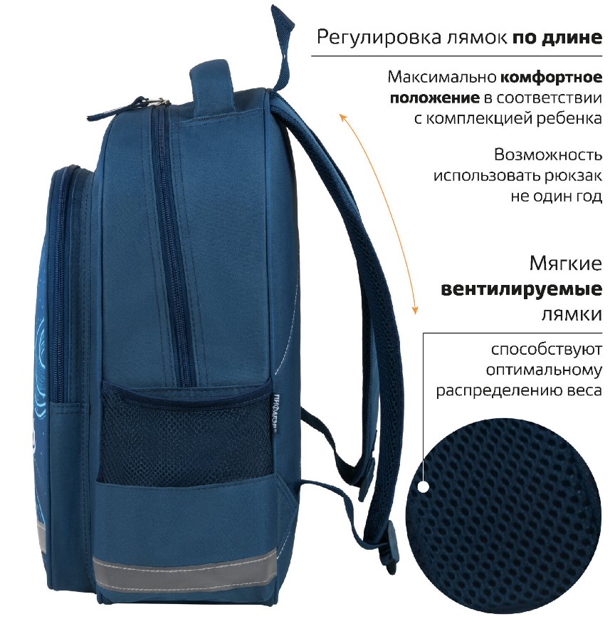 Рюкзак "Shark attack" Пифагор School от интернет-магазина kancelyar.by