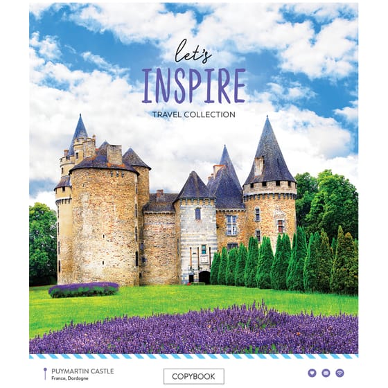 Тетрадь 48л. "Путешествия. Let`s inspire", клетка от интернет-магазина kancelyar.by