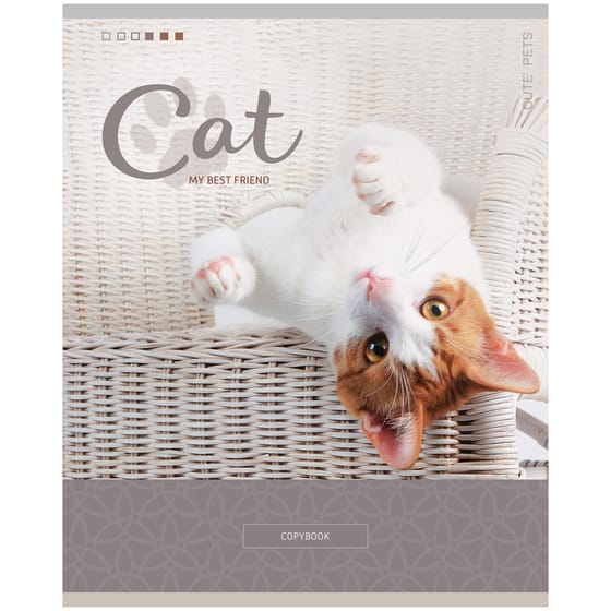 Тетрадь 48л. "Питомцы. Cute pets", клетка от интернет-магазина kancelyar.by