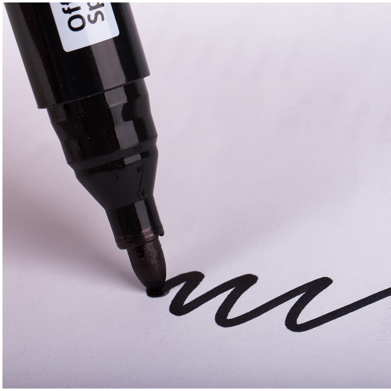 Маркер перманентный "Contact", 3мм, черный