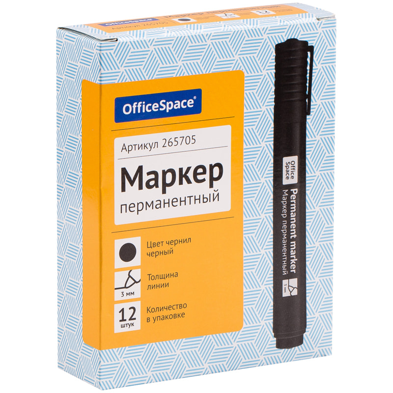 Маркер перманентный "8004А", 3мм, черный от интернет-магазина kancelyar.by