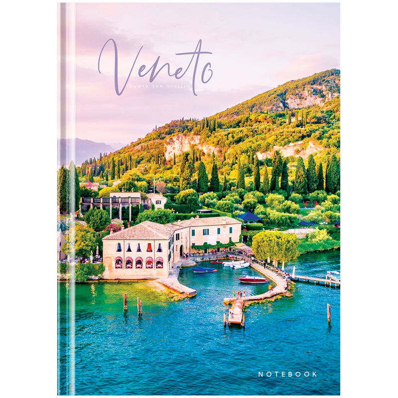 Бизнес-блокнот А4, 80л., "Путешествия. Lakes of Italy" от интернет-магазина kancelyar.by