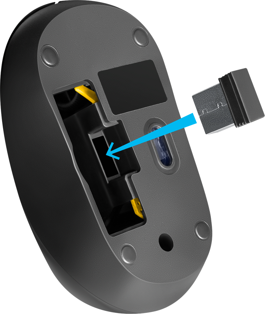 Мышь Defender Hit ММ-495, беспроводная, черная