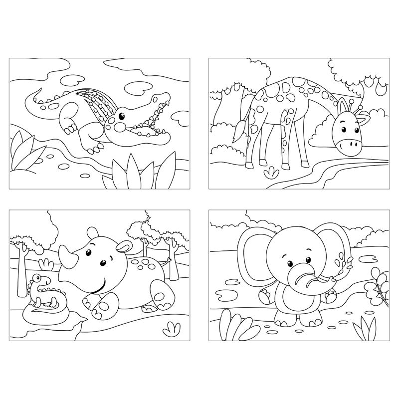 Раскраска "Зоопарк NEW" 8стр