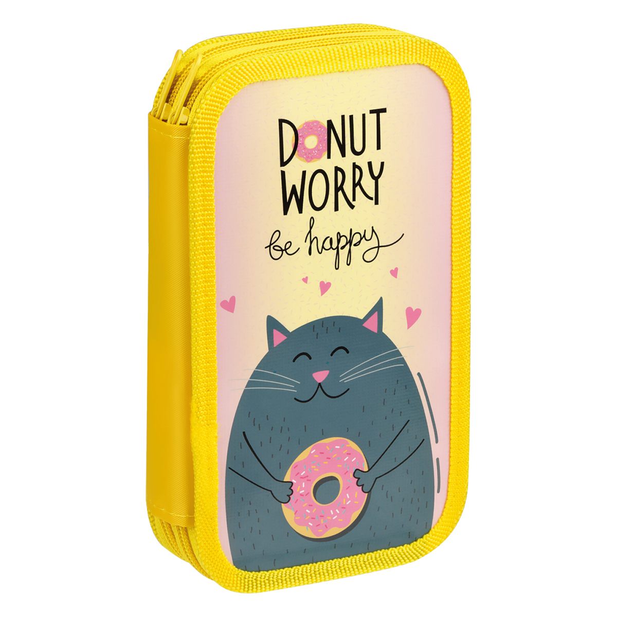 Пенал 2-секционный "Donut worry" от интернет-магазина kancelyar.by