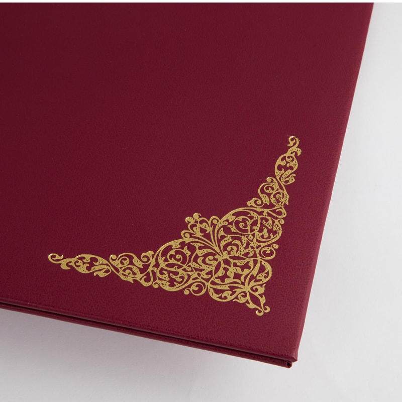 Папка на подпись "Виньетка" красная