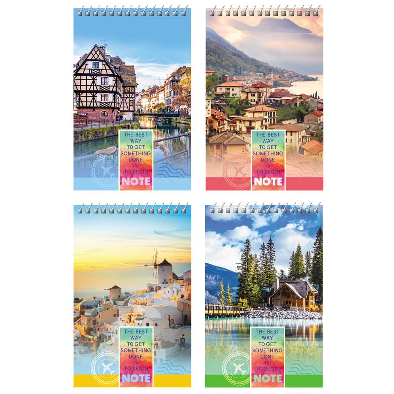 Блокнот А6 40л. "Путешествия ждут", спираль