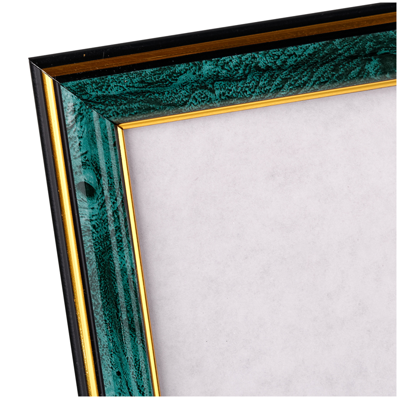 Фоторамка А4, пластик, №2 малахит