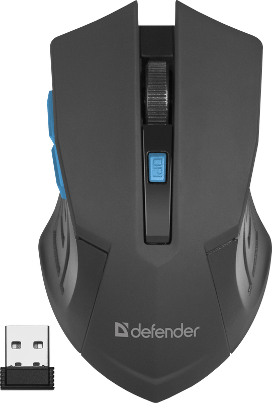 Мышь Defender Accura ММ-275, беспроводная, синяя от интернет-магазина kancelyar.by