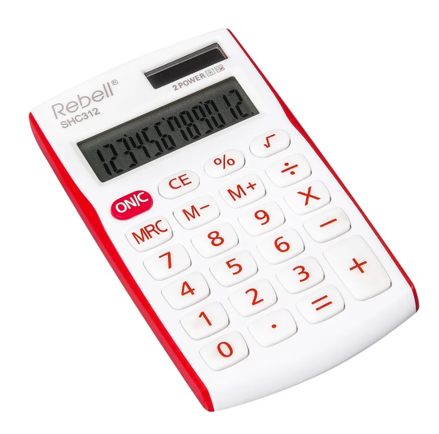 Калькулятор Rebell RE-SHC312+RD, 12 разрядов