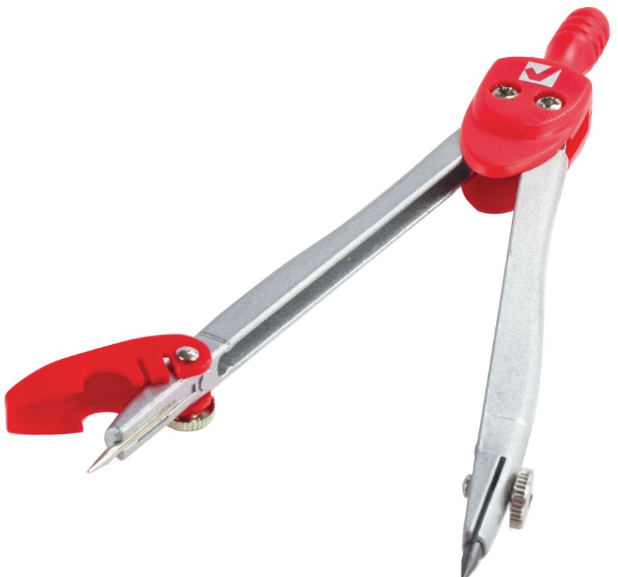 Циркуль Brauberg "Klasse" в пенале, металлический, 115мм