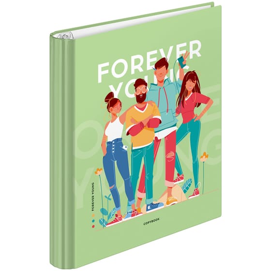 Тетрадь 120л. на кольцах, "Стиль. Forever young" от интернет-магазина kancelyar.by
