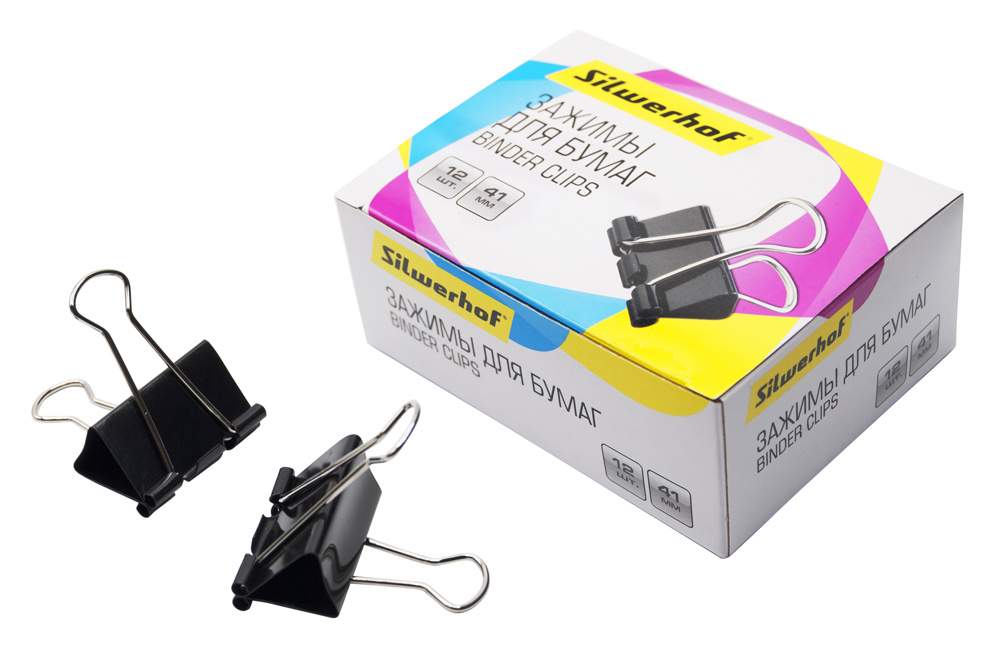 Зажим для бумаг 41мм, Silverhof