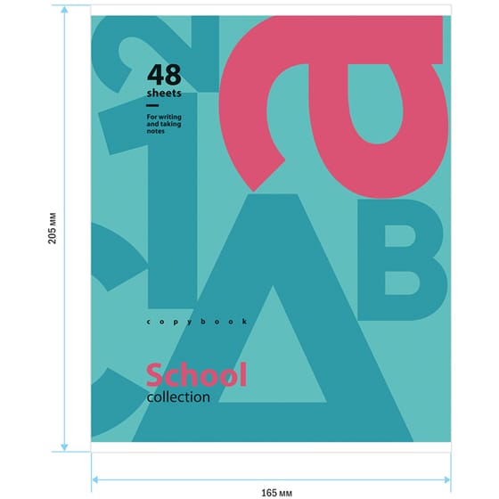 Тетрадь 48л. "Стиль. School collection", клетка от интернет-магазина kancelyar.by