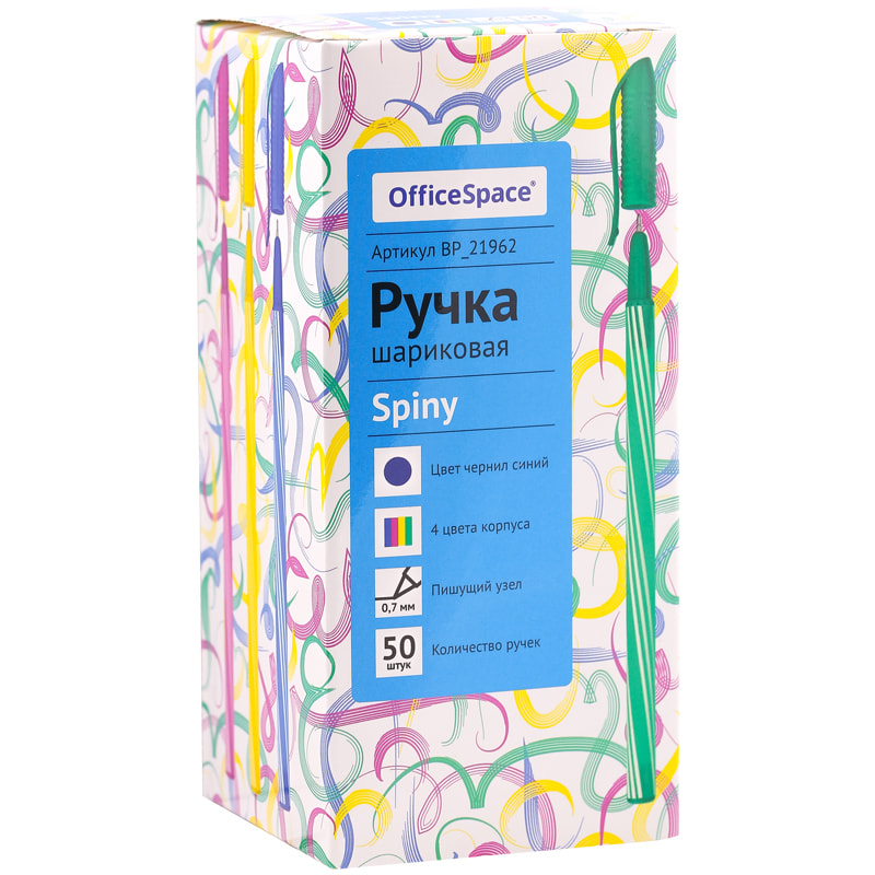 Ручка шарик. "Spiny" OfficeSpace, синяя