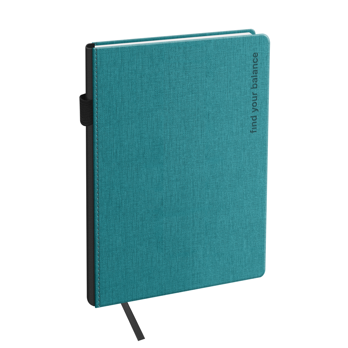 Ежедневник А5 недатир., BG "Fillsta. Teal. ", 136л., кожзам., бирюзовый от интернет-магазина kancelyar.by