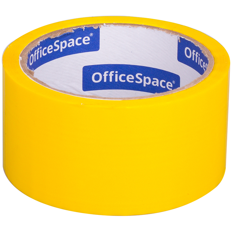 Скотч 48мм*40м, OfficeSpace, желтый от интернет-магазина kancelyar.by