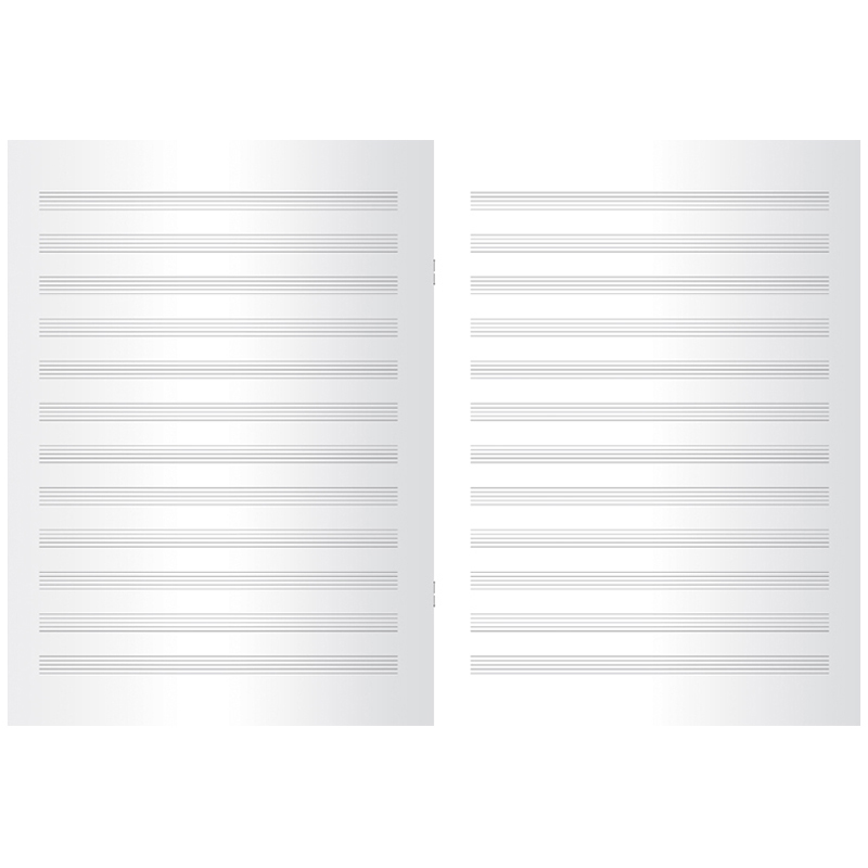 Тетрадь для нот А4 8л. на скрепке