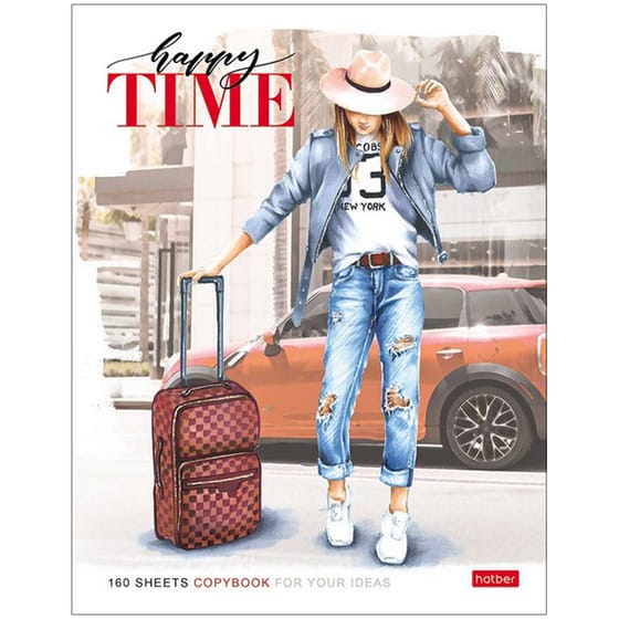 Тетрадь 160л. на кольцах, "Happy time" от интернет-магазина kancelyar.by