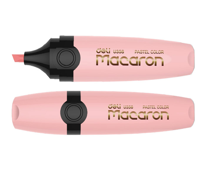 Текстовыдилитель Deli, пастельный розовый, Macaron от интернет-магазина kancelyar.by