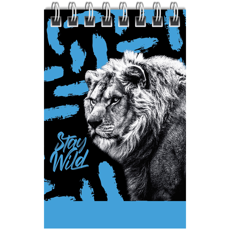 Блокнот А7 "Животные. Stay wild", 40л. спираль