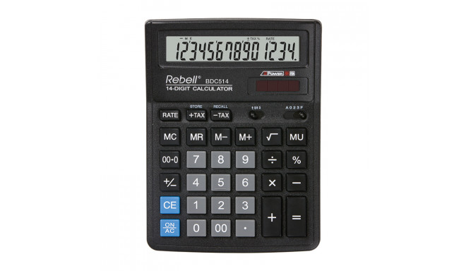 Калькулятор Rebell RE-BDC514, 14 разрядов от интернет-магазина kancelyar.by