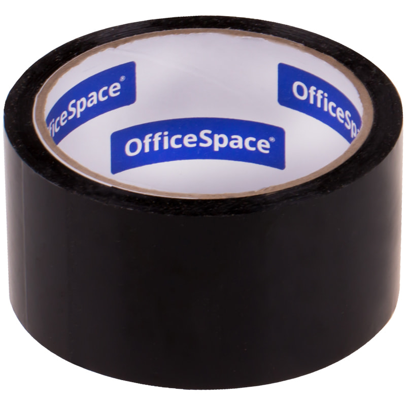 Скотч 48мм*40м, OfficeSpace, черный
