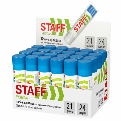 Клей-карандаш "Everyday", 21г, STAFF