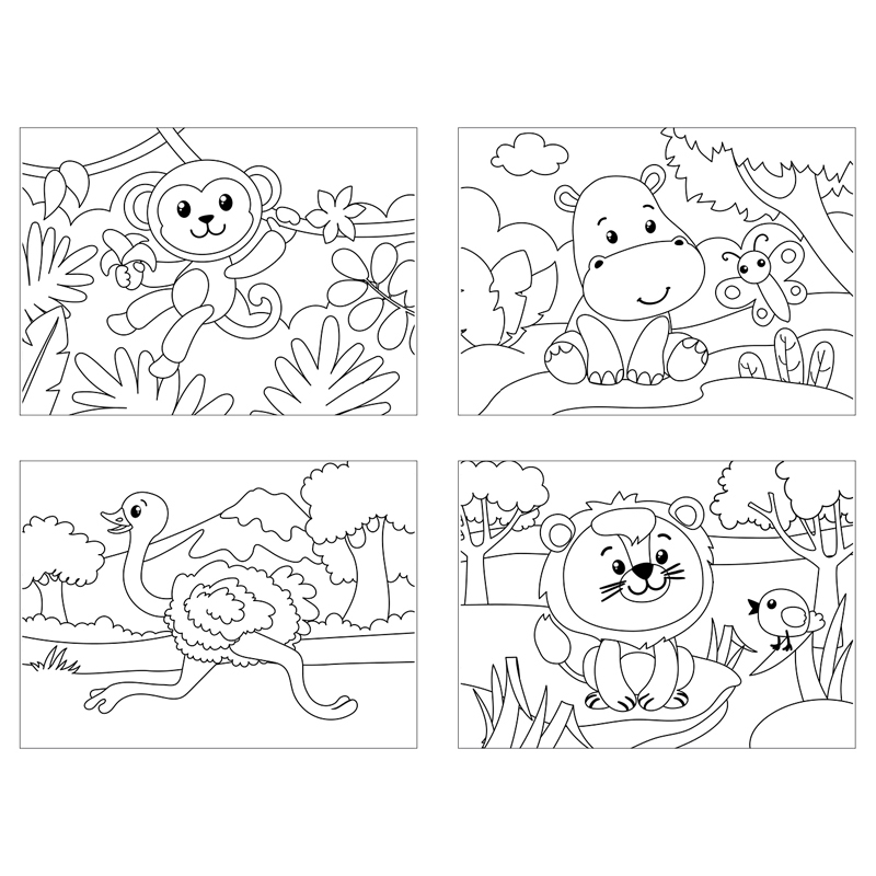 Раскраска "Зоопарк NEW" 8стр