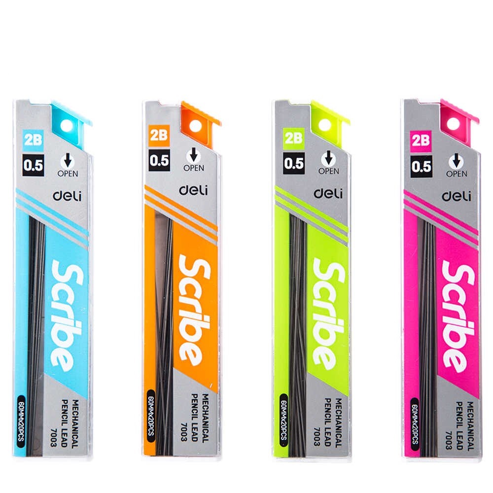 Грифели 0.5мм Deli, 2В