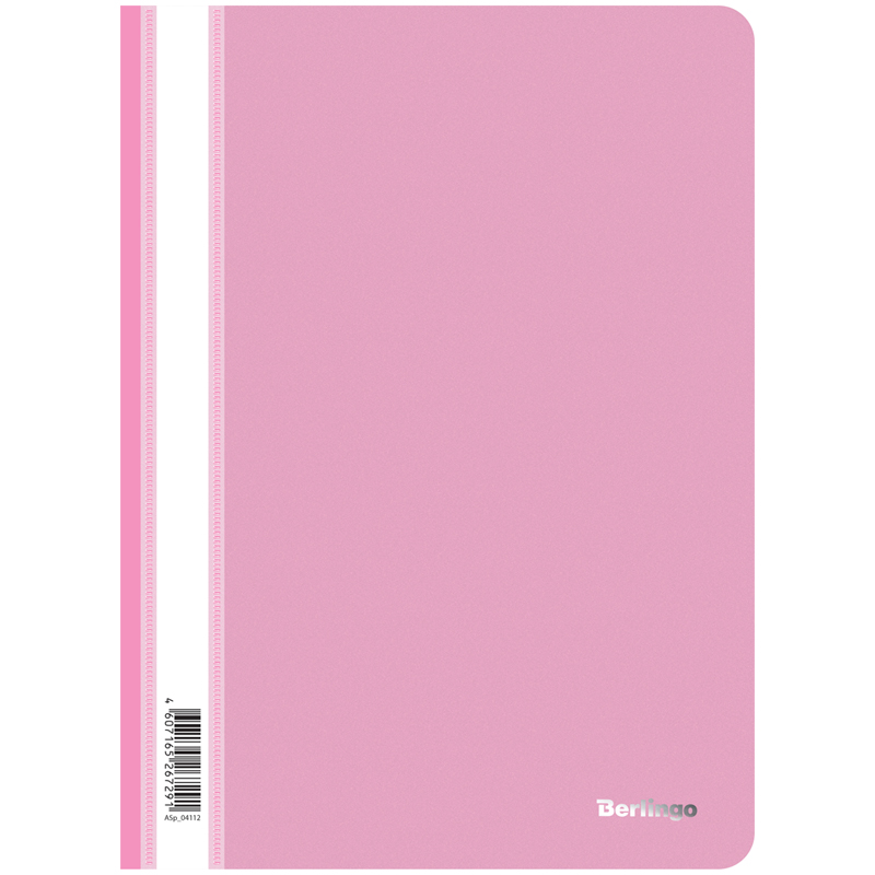 Папка-скоросшиватель, розовая, 180мкр от интернет-магазина kancelyar.by