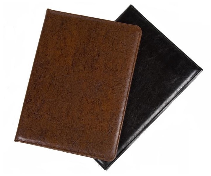 Папка на подпись кожзам, коричневая, Песко