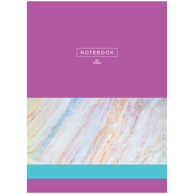 Бизнес-блокнот А4, 80л., BG "Marble strip"