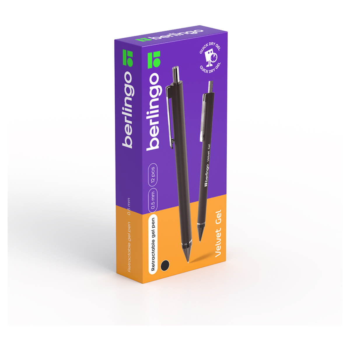 Ручка гелевая авт. "Velvet Gel", черная