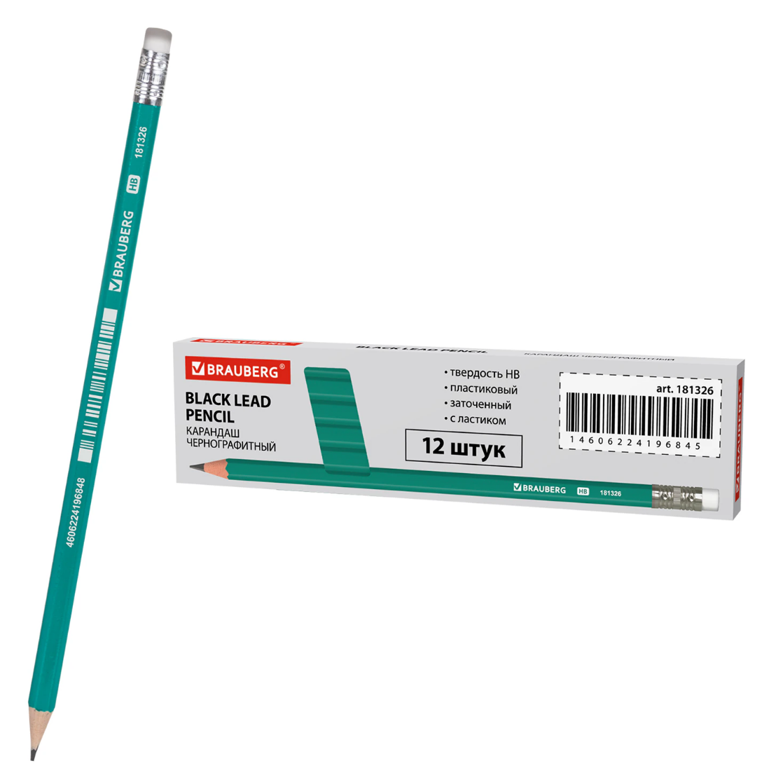 Карандаш пласт. "Grass", STAFF, HB