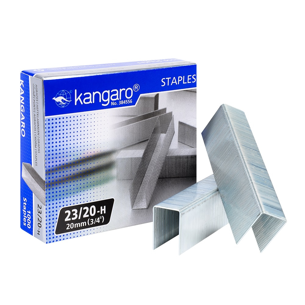 Скобы №23/20 Kangaro (1000шт) от интернет-магазина kancelyar.by