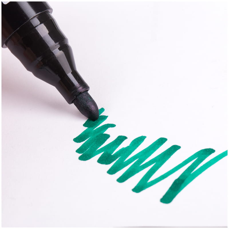 Маркер перманентный "Contact", 3мм, зеленый