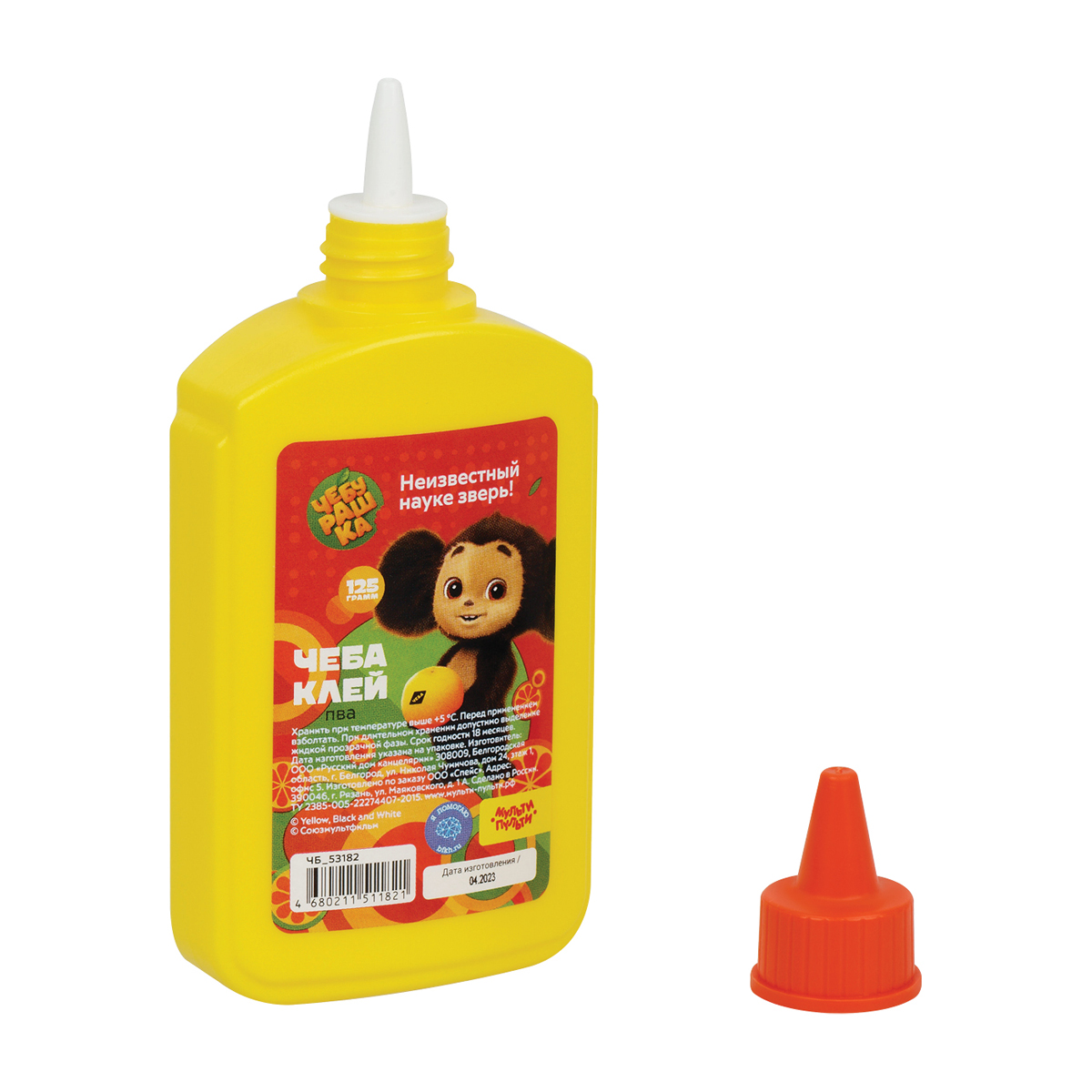 Клей ПВА 125г. "Чебурашка"