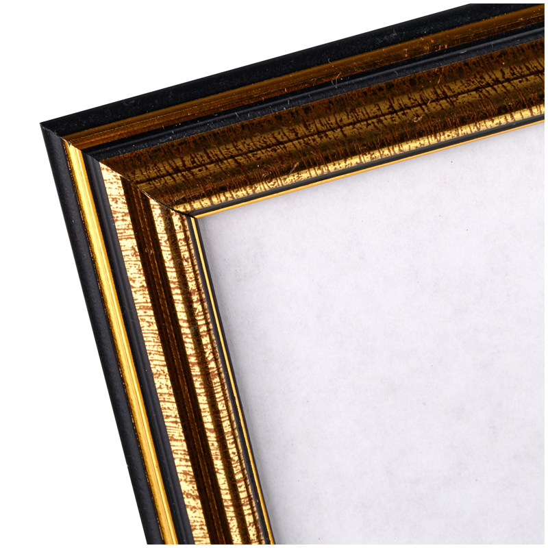 Фоторамка А4, пластик, №2 золото