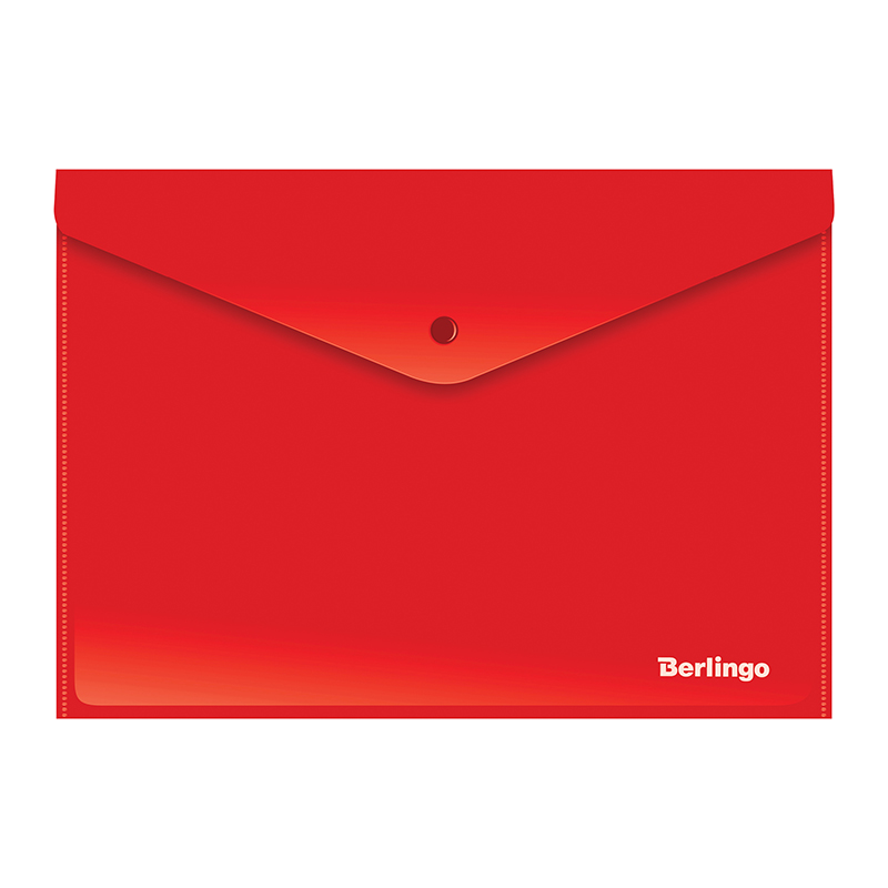 Папка-конверт A4, красная, непрозрачная от интернет-магазина kancelyar.by