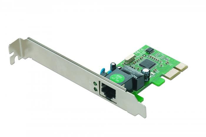 Карта сетевая Gembird NIC-GX1, PCI-Ex, 1Gbit