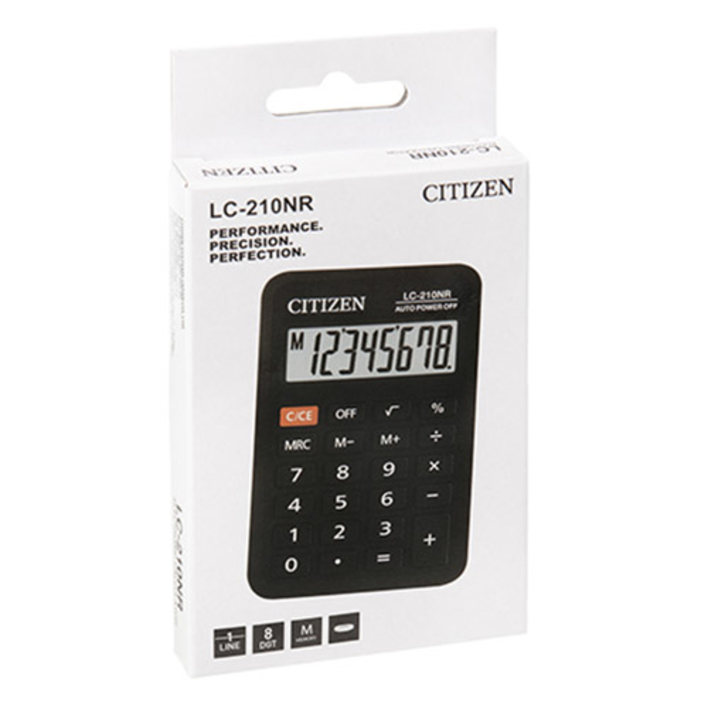 Калькулятор Citizen LC-210NR, 8 разрядов от интернет-магазина kancelyar.by
