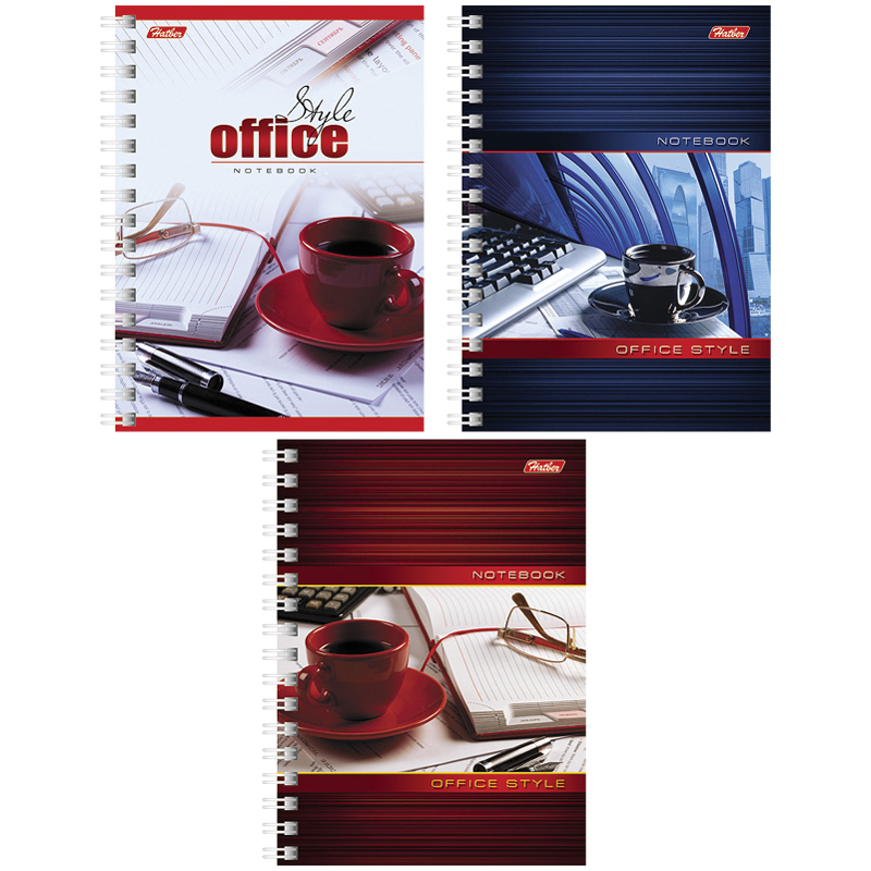 Блокнот А6 80л. "Офис", спираль