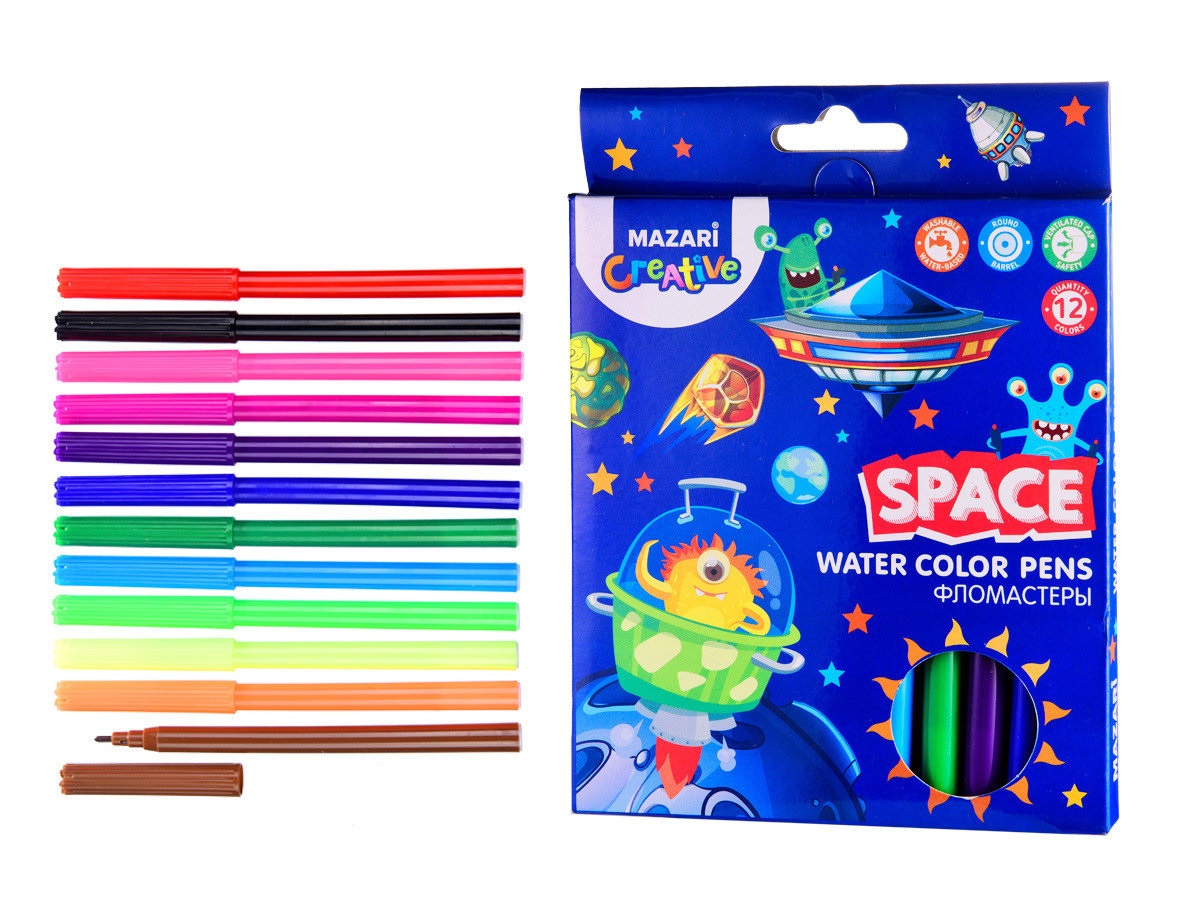 Фломастеры 12цв. "Space"
