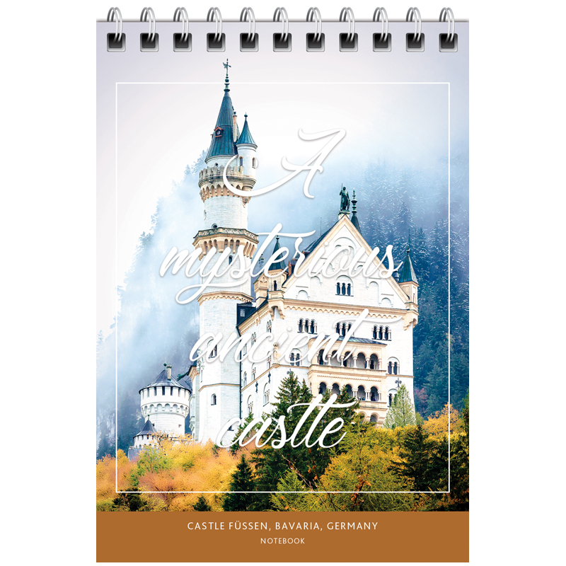 Блокнот А6 80л. "Путешествия. Mysterious castle", спираль
