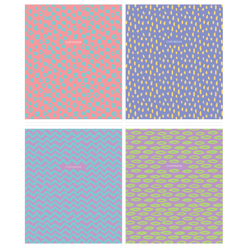 Тетрадь 48л. "Паттерн. Яркий", линейка