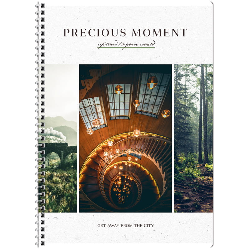 Тетрадь А4 80л, на спирали "Стиль. Precious moments", клетка