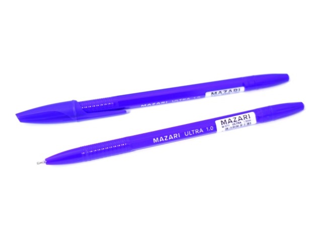 Ручка шарик. "Ultra" 5711, 1мм, Mazari, синяя от интернет-магазина kancelyar.by